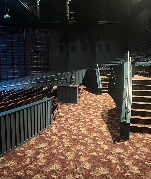 Interior photo of Spreckels Performing Arts Center Nellie W. Codding Theatre