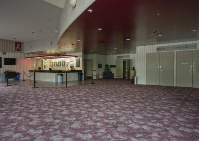 Spreckels Performing Arts Center main entry lobby viewed from the west side